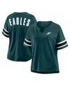 Fanatics Women's Midnight Green Philadelphia Eagles Redzone Curl Route T-shirt In Green
