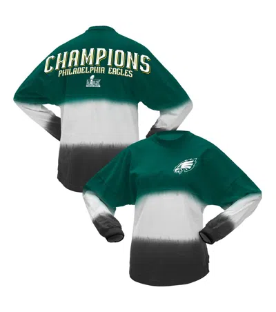 Fanatics Women's Midnight Green Philadelphia Eagles Super Bowl Lix Champions Horizontal Ombre Spirit Jersey L