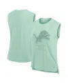 Fanatics Women's Mint Detroit Lions Studio Embrace Tank Top