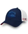 Fanatics Women's Montreal Canadiens Navy/white Iconic Lockup Adjustable Trucker Hat