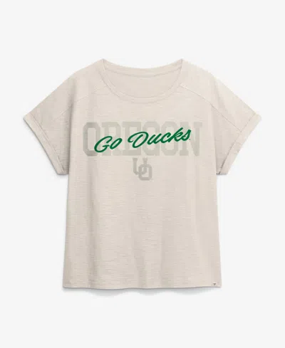 Fanatics Women's Natural Oregon Ducks Hometown Premium Oversized Boxy T-shirt In Neutral