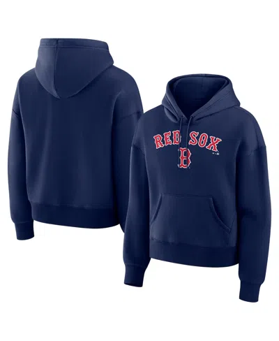 Fanatics Women's Navy Boston Red Sox Lockup Legacy Fleece Hoodie In Blue