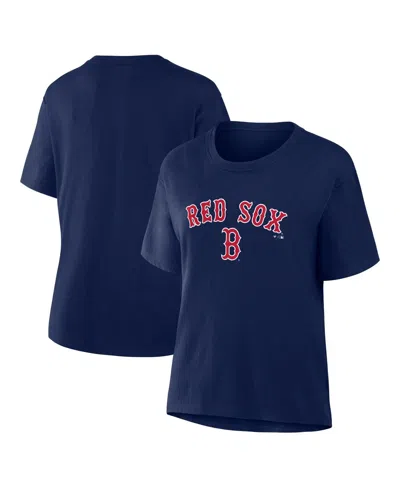 Fanatics Women's Navy Boston Red Sox Lockup Legacy T-shirt In Blue