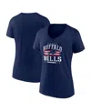Fanatics Branded Navy Dallas Cowboys Americana V-neck T-shirt In Navy
