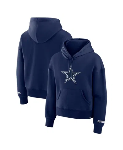 Fanatics Women's Navy Dallas Cowboys Legacy Fleece Pullover Hoodie In Blue