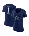 Fanatics Branded Navy Dallas Cowboys Mother's Day V-neck T-shirt In Navy