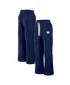 Fanatics Women's Navy Michigan Wolverines Prime Supersoft Fleece Flared Sweatpants In Navy