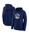 Fanatics Women's Navy New York Rangers Authentic Pro Core Secondary Fleece Pullover Hoodie In Blue