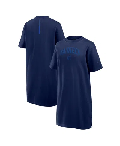 Fanatics Women's Navy New York Yankees Elements Cotton Dress In Blue