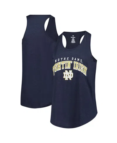 Fanatics Women's Navy Notre Dame Fighting Irish Plus Size Arch Tank Top In Blue