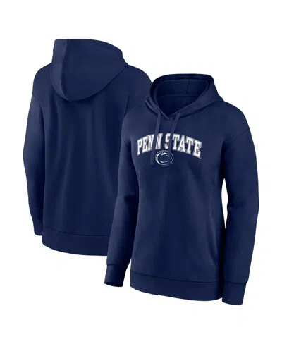 Fanatics Women's Navy Penn State Nittany Lions Campus Pullover Hoodie In Blue