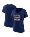 Fanatics Women's Navy Washington Commanders Americana V-neck T-shirt In Navy