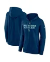 Fanatics Women's Navy Seattle Kraken Authentic Pro Core Primary Fleece Pullover Hoodie In Navy