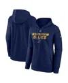 Fanatics Women's Navy St. Louis Blues Authentic Pro Core Primary Fleece Pullover Hoodie