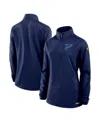 Fanatics Women's Navy St. Louis Blues Authentic Pro Rink Lightweight Quarter-zip Pullover Top In Navy