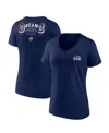 Fanatics Women's Navy Team Usa Paris 2024 Summer Olympics Dreams Are Made Here V-neck T-shirt In Navy