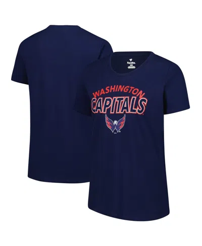 Fanatics Women's Navy Washington Capitals Risk T-shirt In Blue