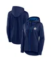 Fanatics Women's Navy Winnipeg Jets Authentic Pro Rink Full-zip Hoodie In Navy