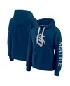 Fanatics Women's Navy/gray Seattle Kraken Elements Next Pullover Hoodie In Blue