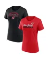 Fanatics Women's New Jersey Devils Risk T-shirt Combo Pack In Red,black