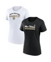Fanatics Women's New Orleans Saints Risk T-shirt Combo Pack In White,black