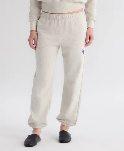 Fanatics Women's New York Mets High-rise Tapered Track Pants In Gray