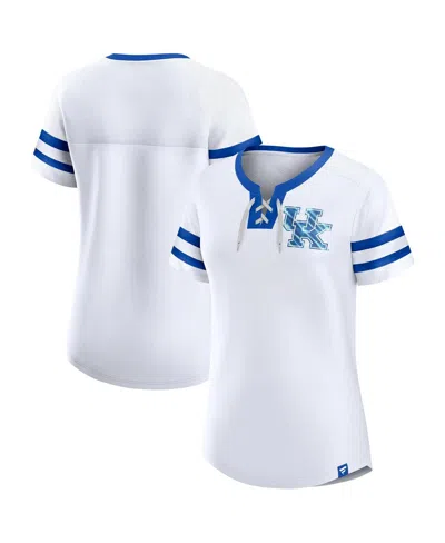 Fanatics Kids' Women's No Color Kentucky Wildcats Iconic Athena T-shirt In White