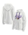 Fanatics Women's Oatmeal Los Angeles Kings True Classics Quilted Pullover Hoodie In Gray