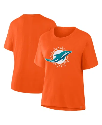 Fanatics Women's Orange Miami Dolphins Essential Legacy T-shirt