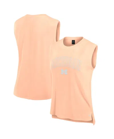 Fanatics Women's Orange Michigan Wolverines Studio Gym Tank Top