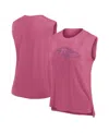 Fanatics Women's Pink Baltimore Ravens Studio Embrace Tank Top