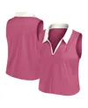 Fanatics Women's Pink Philadelphia Phillies Studio Wellness V-neck Tank Top In Pink