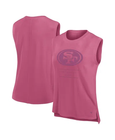 FANATICS WOMEN'S PINK SAN FRANCISCO 49ERS STUDIO EMBRACE TANK TOP