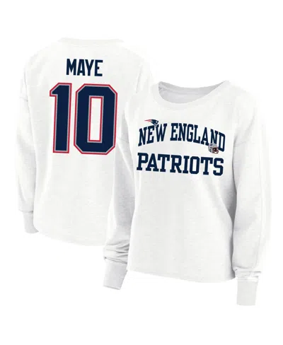 Fanatics Women's Plus Size New England Patriots Oversized Graphic Sweatshirt In White
