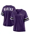 Fanatics Women's Purple Baltimore Ravens Redzone Curl Route T-shirt In Purple