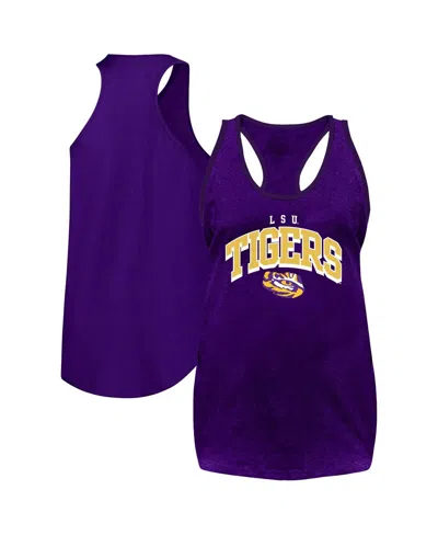 Fanatics Women's Purple Lsu Tigers Plus Size Arch Tank Top