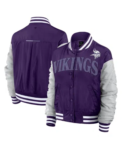 Fanatics Women's Purple Minnesota Vikings Elements Wave Full-snap Jacket