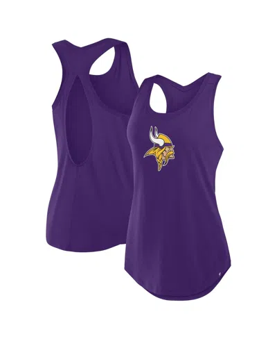 Fanatics Women's Purple Minnesota Vikings Iron Fan Tank Top