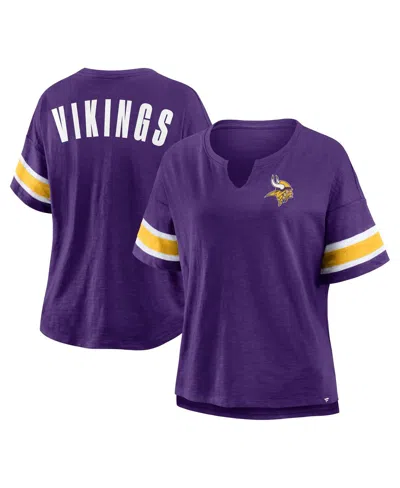 Fanatics Women's Purple Minnesota Vikings Redzone Curl Route T-shirt