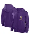Fanatics Women's Purple Minnesota Vikings Script Lock Full-zip Hoodie In Purple