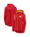 Fanatics Women's Red Calgary Flames Authentic Pro Rink Full-zip Hoodie In Red