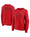 Fanatics Women's Red Carolina Hurricanes Elements Flow Pullover Sweatshirt In Red