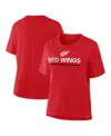 Fanatics Women's Red Detroit Red Wings Centennial T-shirt In Red