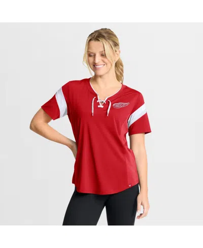 Fanatics Women's Red Detroit Red Wings Offside Athena T-shirt