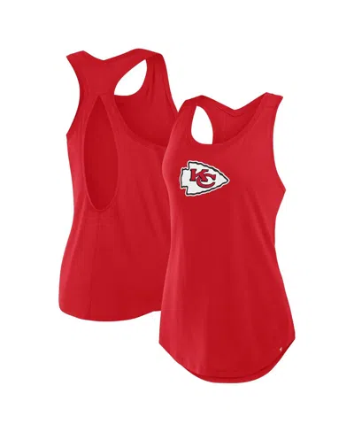 Fanatics Women's Red Kansas City Chiefs Iron Fan Tank Top