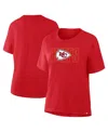 Fanatics Women's Red Kansas City Chiefs Line Em Up T-shirt In Red