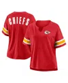 Fanatics Women's Red Kansas City Chiefs Redzone Curl Route T-shirt In Red