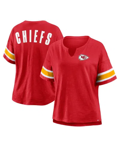 Fanatics Women's Red Kansas City Chiefs Redzone Curl Route T-shirt