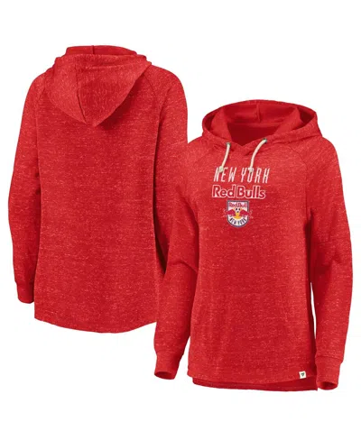 Fanatics Women's Red New York Red Bulls Faded Script Pullover Hoodie
