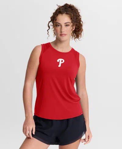 Fanatics Women's Red Philadelphia Phillies Draped Mesh Back Performance Tank Top